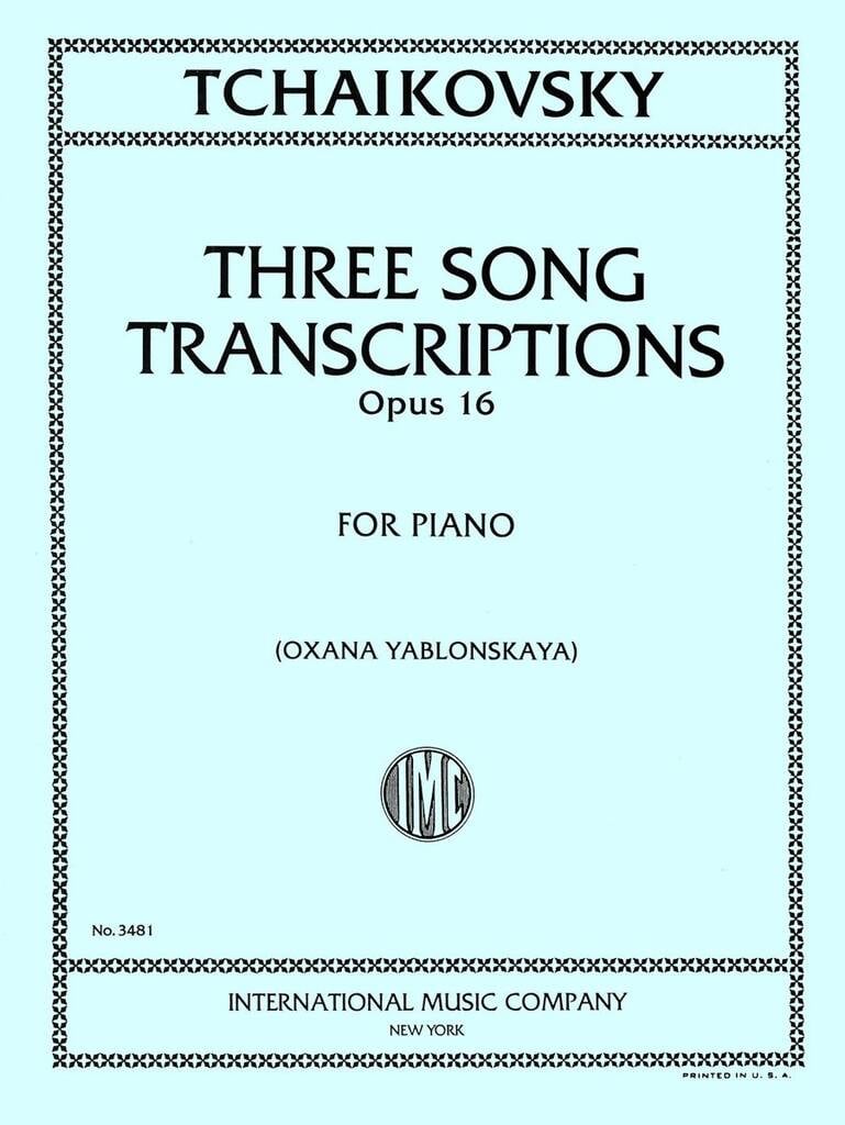 Three Song Transcriptions Op.16A